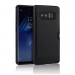 Wholesale Galaxy Note 8 Credit Card Armor Hybrid Case (Black)